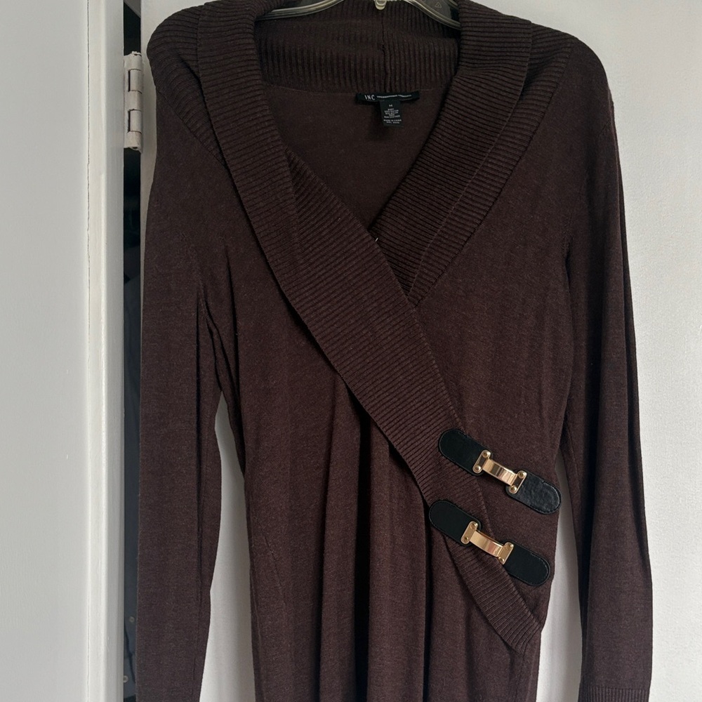 INC International Concepts Women’s Brown Sweater